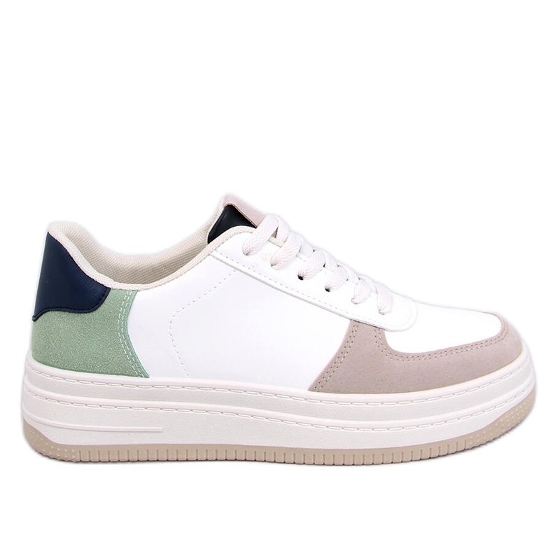 Tenisi sport de damă alb-kaki Tenisi sport de damă alb-kaki