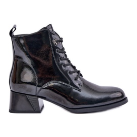 S.Barski Botine Lavete din Piele Izolate D&A JC42-53 Negru S.Barski Botine Lavete din Piele Izolate D&A JC42-53 Negru