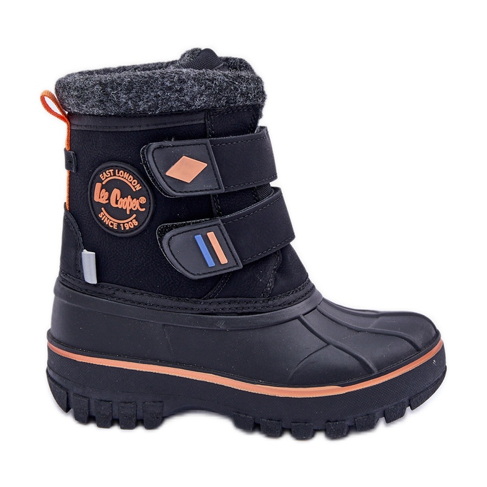 Cizme de zăpadă cu velcro pentru copii Lee Cooper LCJ-24-44-2865K Negru