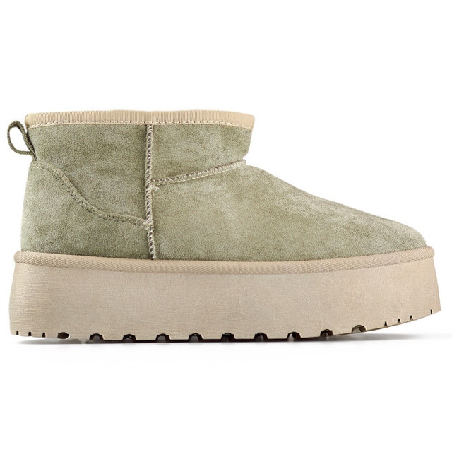 Cizme de zăpadă căptușite cu blană 8917-5GR verde