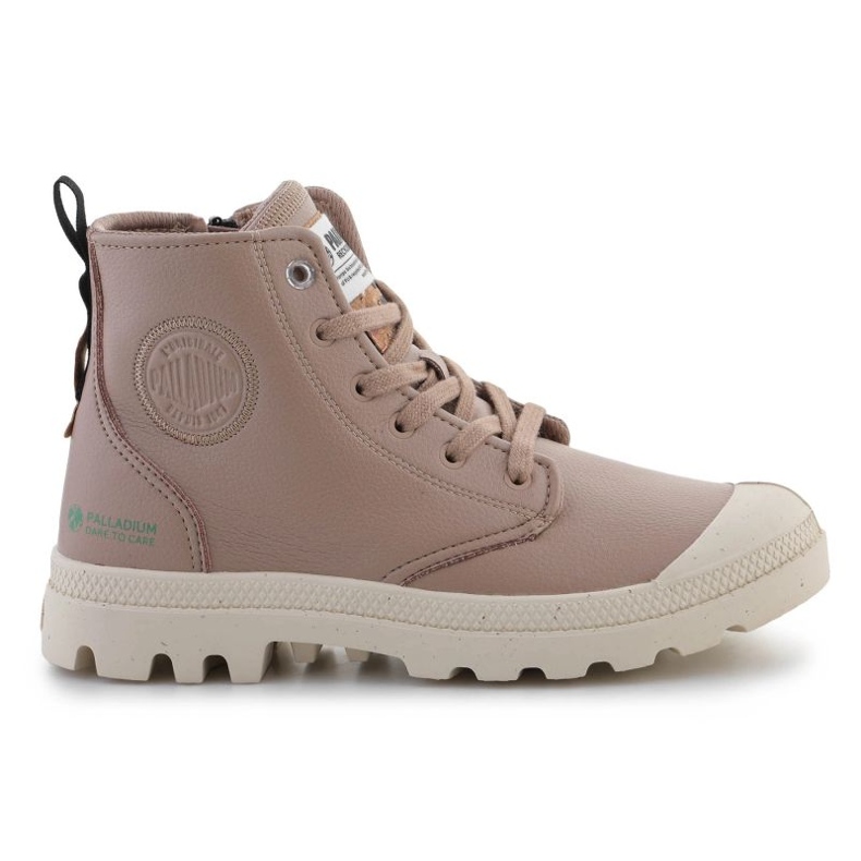 Palladium Pampa Hi Re-Vegn Pantofi din piele 74378-284-M bej