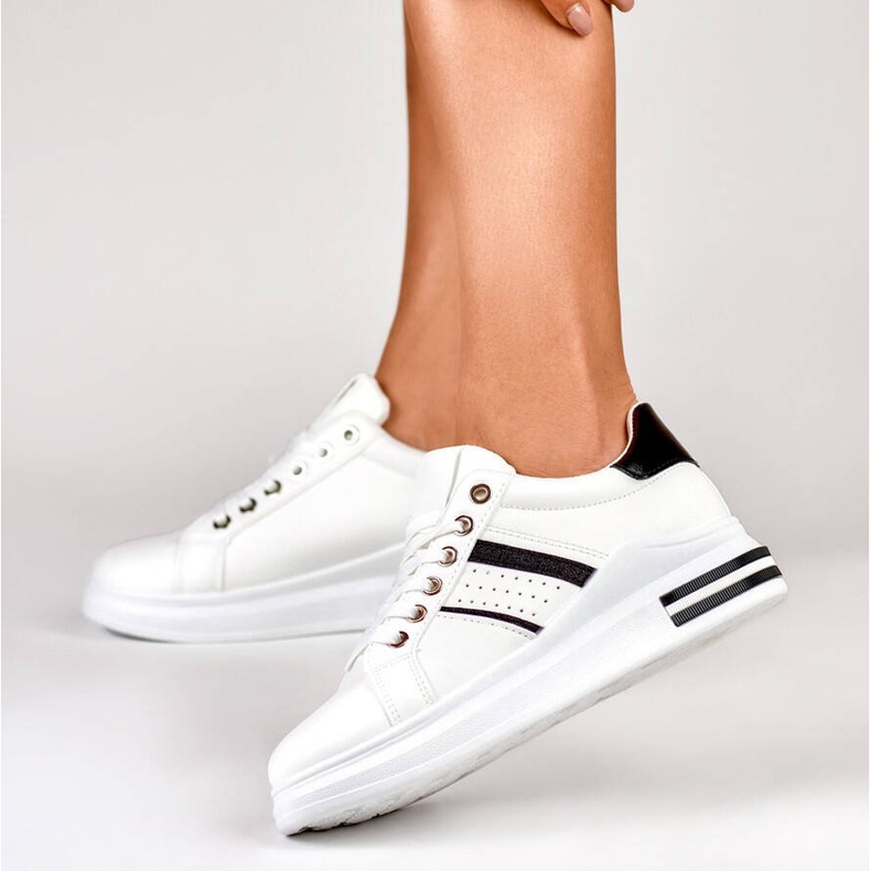 Pantofi sport dama, adidasi cu platforma, alb AD-732W/B Pantofi sport dama, adidasi cu platforma, alb AD-732W/B