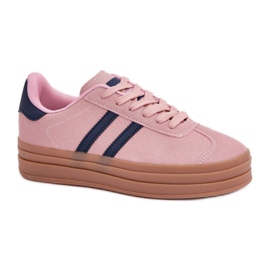 Pantofi sport de damă pe platforma EV-508, roz Pantofi sport de damă pe platforma EV-508, roz
