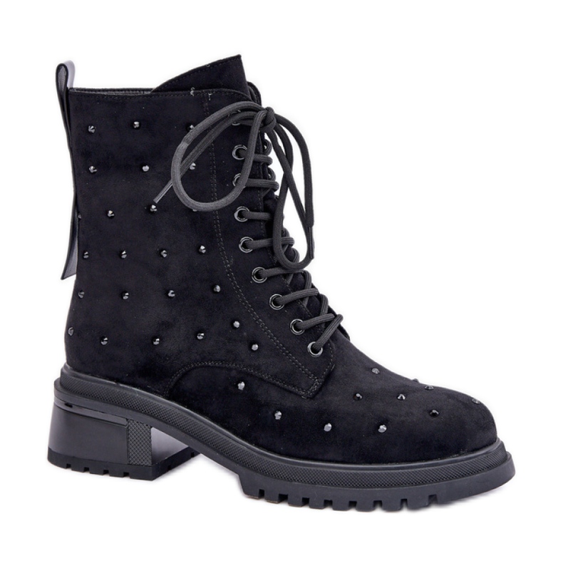 Lucrători de damă cu strasuri MR880-017 negru