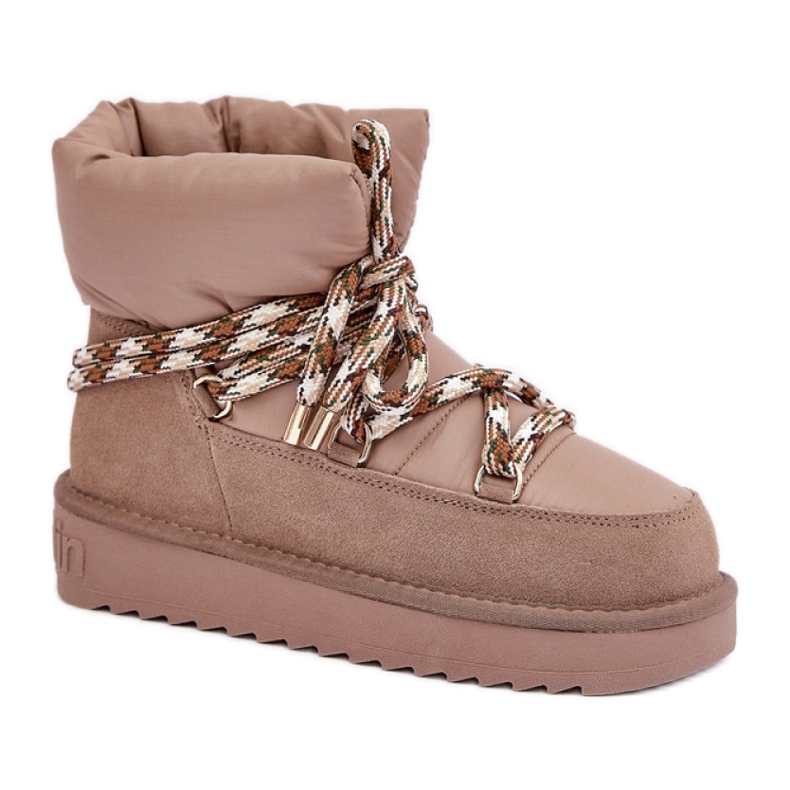 Cizme de zapada D.Franklin cu blana DFSH375003 bej