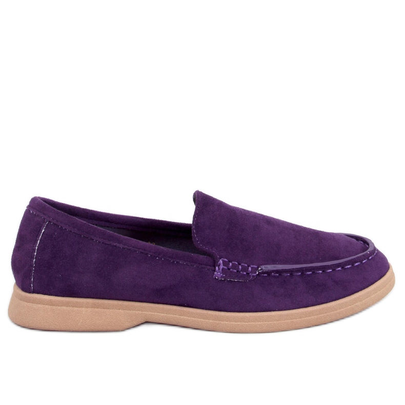 Mocasini de dama moi, mov violet Mocasini de dama moi, mov violet