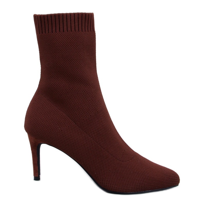 Cizme stiletto sosete dama maro