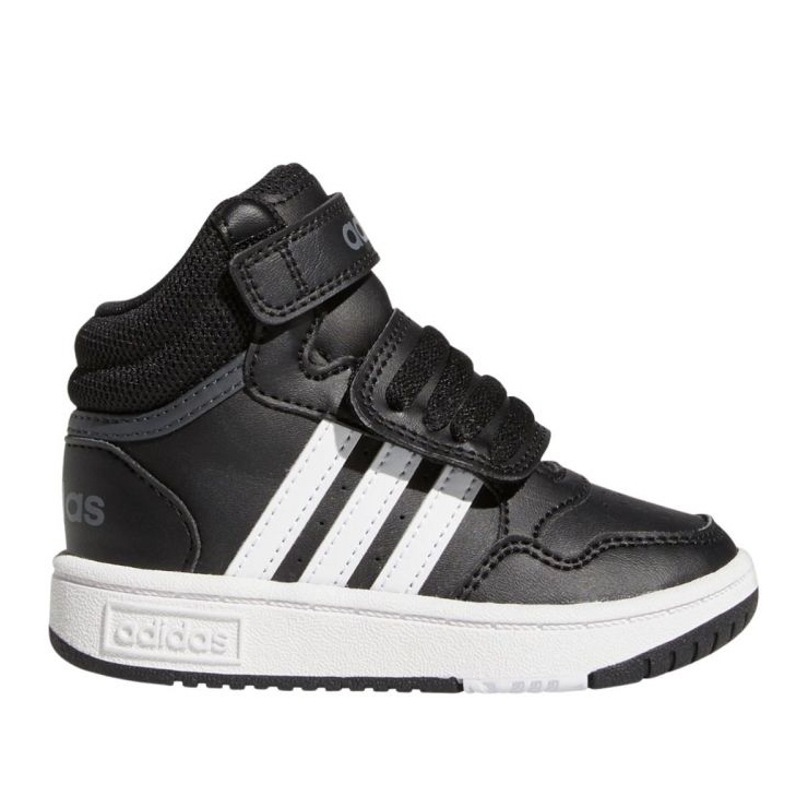Pantofi Adidas Hoops Mid Cu Velcro GW0408 pantofi sport negri negru Pantofi Adidas Hoops Mid Cu Velcro GW0408 pantofi sport negri negru