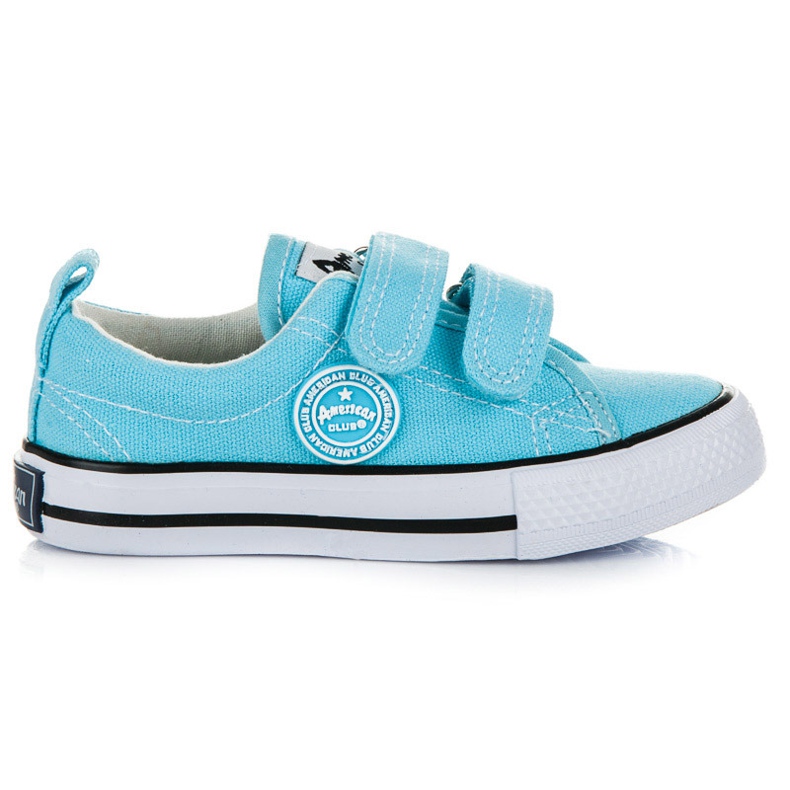 American Club Tenisi albastri cu velcro albastru American Club Tenisi albastri cu velcro albastru