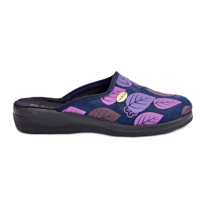 Papuci De Dama Cu Frunze Inblu CU00005F Bleumarin albastru