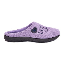 Inblu Papuci De Damă Mov De Oaie Cu Blană violet Inblu Papuci De Damă Mov De Oaie Cu Blană violet