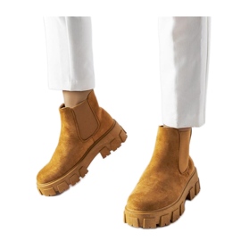 Botine de dama maro deschis Mooca - Solea Botine de dama maro deschis Mooca - Solea