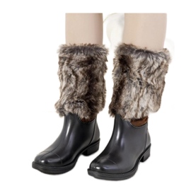 Cizme negre cu blana de la Corrales - Solea negru