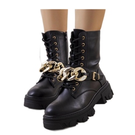 Cizme negre cu lant Laboy - Solea negru Cizme negre cu lant Laboy - Solea negru