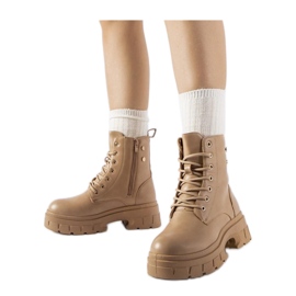 Pantofi muncitori bej cu talpa mai groasa, Melicucca - Solea