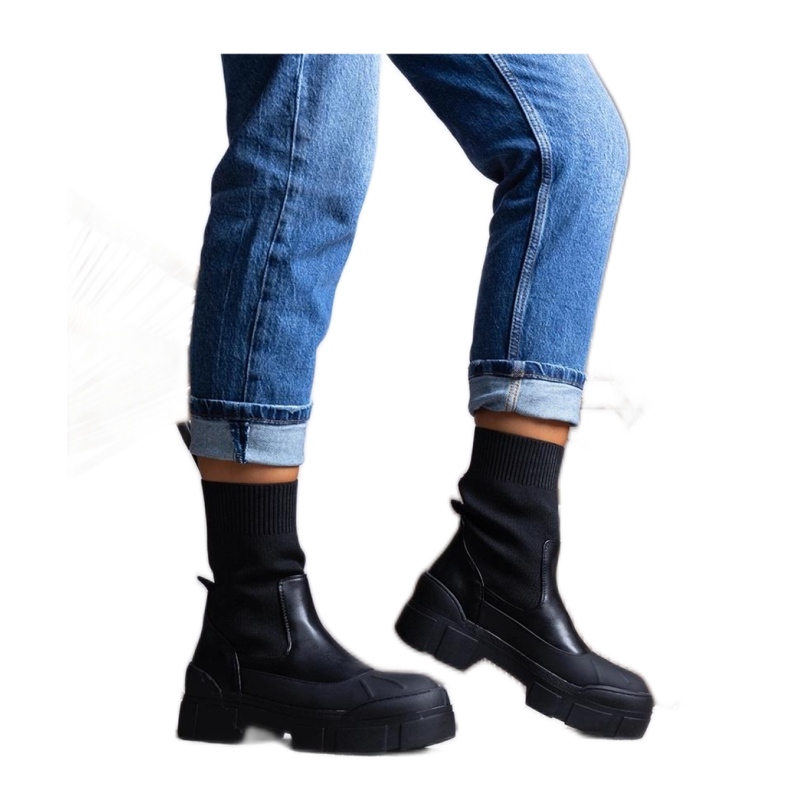 Botine de dama negre Conta - Solea negru