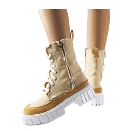 Cizme izolate bej de la Crispiero - Solea