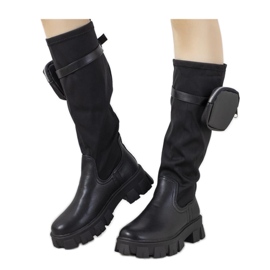 Cizme negre cu geanta Joly - Solea negru Cizme negre cu geanta Joly - Solea negru