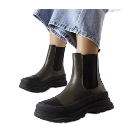 Cizme cu platformă verzi de la Bellucci - Solea verde