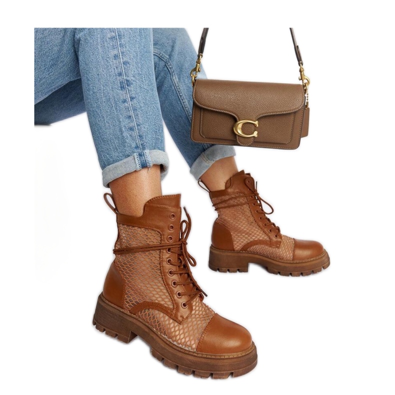 Cizme maro transparente Cizme maro transparente