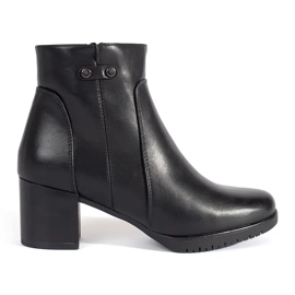 Botine negre cu toc de la Sergio Leone negru