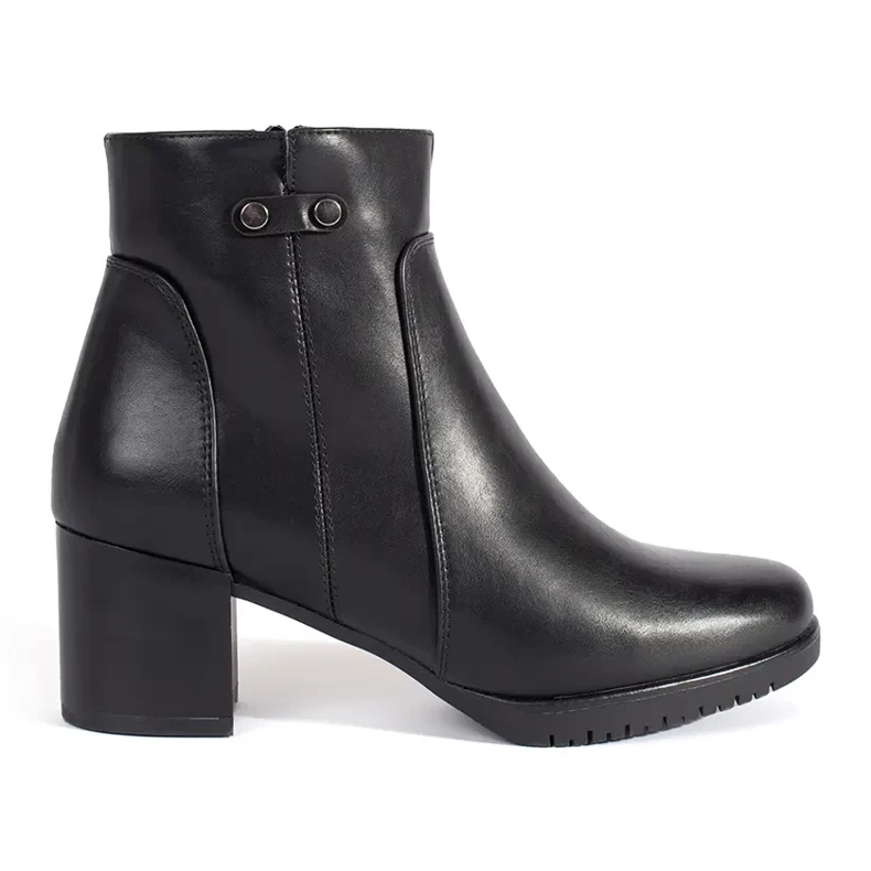 Botine negre cu toc de la Sergio Leone negru