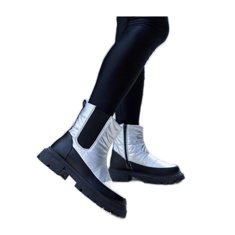 Cizme de zapada izolate metalice Galvani - Solea gri