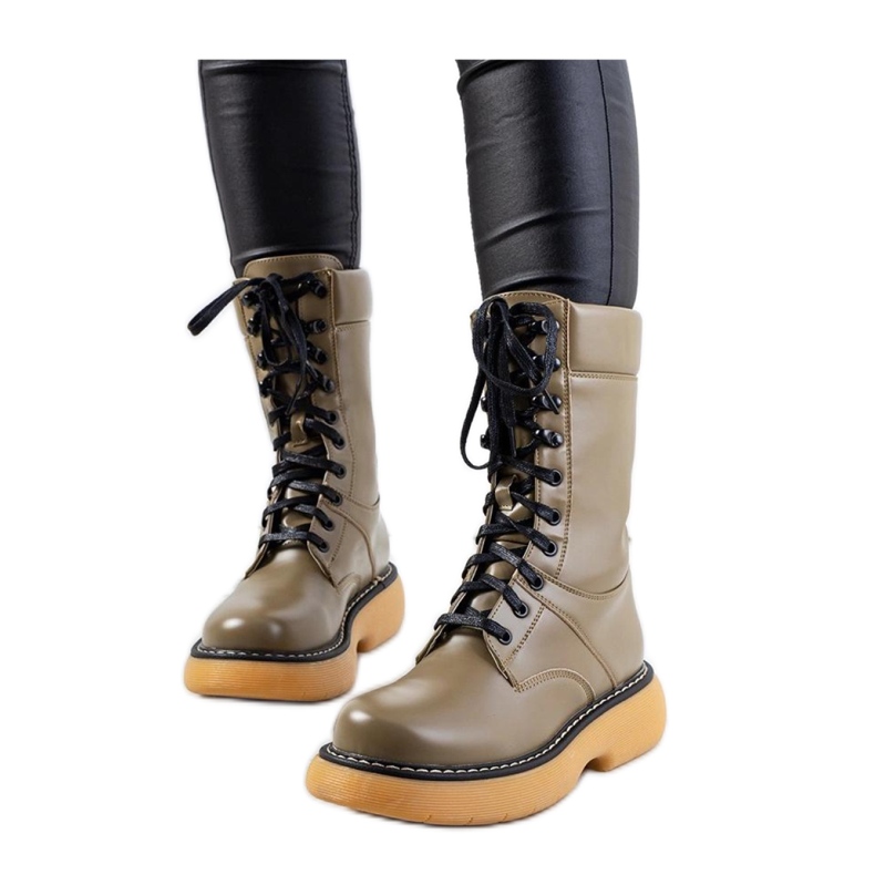 Cizme bovver verzi de la Redel - Solea verde