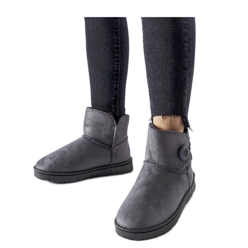 Cizme de zăpadă, scurte, gri de la Snyder - Solea