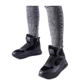 Adidași înalți izolați negri de la Malles - Solea negru