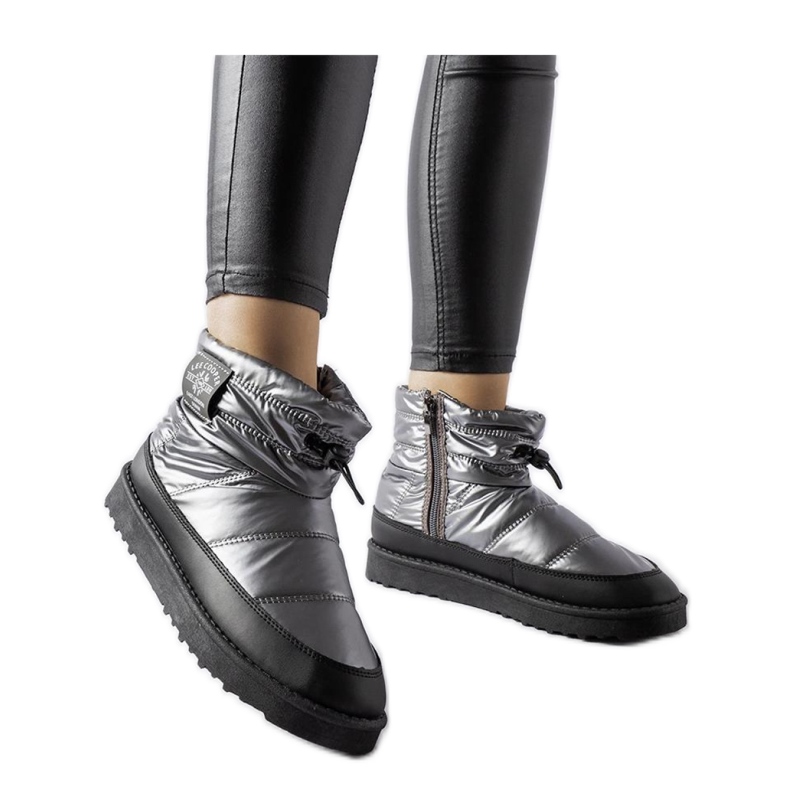 Cizme de zapada gri Lee Cooper LCJ-23-44-1966L negru