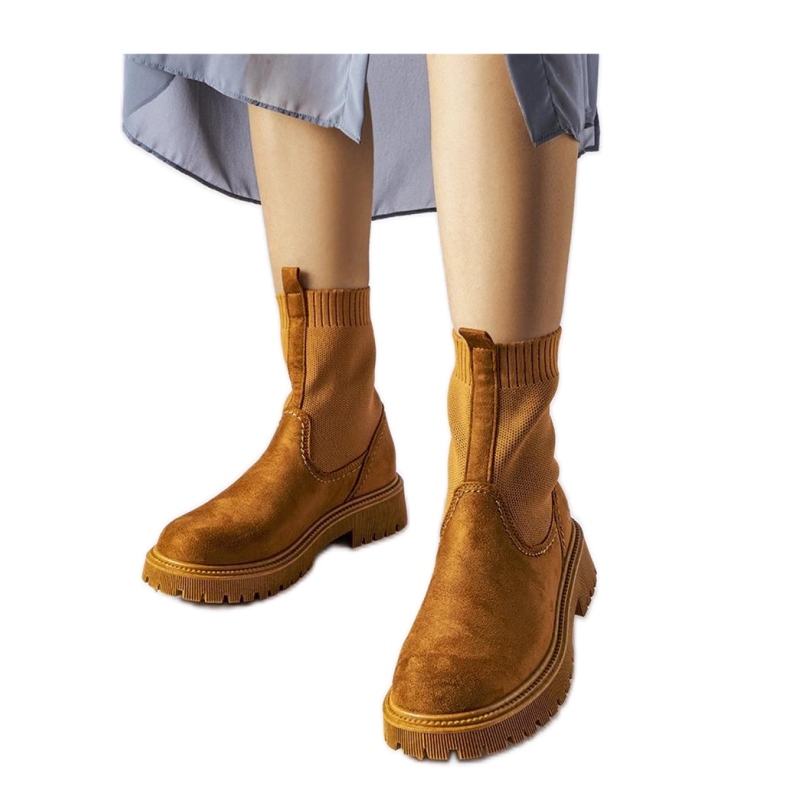 Cizme maro din piele intoarsa ecologica Big Star MM274541 Cizme maro din piele intoarsa ecologica Big Star MM274541