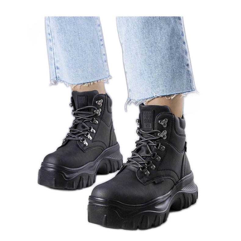 Cizme negre Big Star KK274368 negru Cizme negre Big Star KK274368 negru