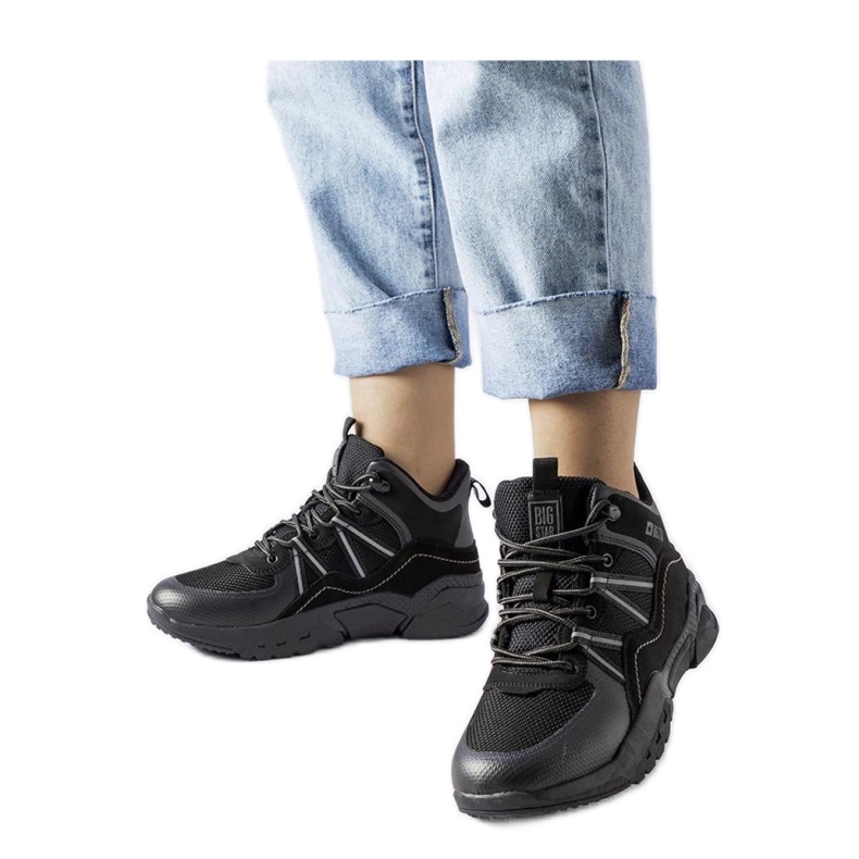 Cizme negre Big Star KK274218 negru