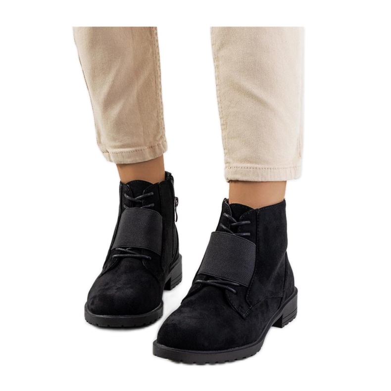 Cizme Manoella negre - Solea negru