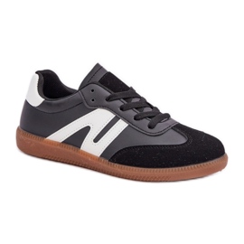 7112 Pantofi sport negri cu șireturi negru 7112 Pantofi sport negri cu șireturi negru