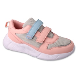 Sport pentru copii Befado cu Velcro 452Q003 roz/gri Sport pentru copii Befado cu Velcro 452Q003 roz/gri
