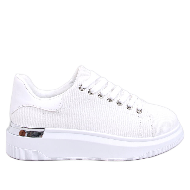 Canvas sport pentru femei adidași pe o pană albă