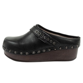 Saboți Scholl Iconic F310461004 negru