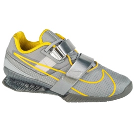 Nike Romaleos 4 CD3463-002 Pantofi de antrenament gri-galben-galben Nike Romaleos 4 CD3463-002 Pantofi de antrenament gri-galben-galben