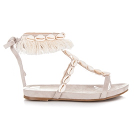 Vices Sandale Legate Cu Scoici maro Vices Sandale Legate Cu Scoici maro