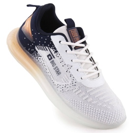 Pantofi sport pentru bărbați mari și negri Big Star NN174474 alb