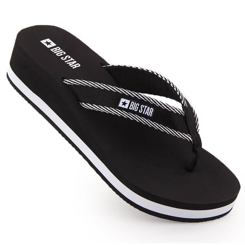 Flip-flops negri pentru damă Big Star NN274A727 negru