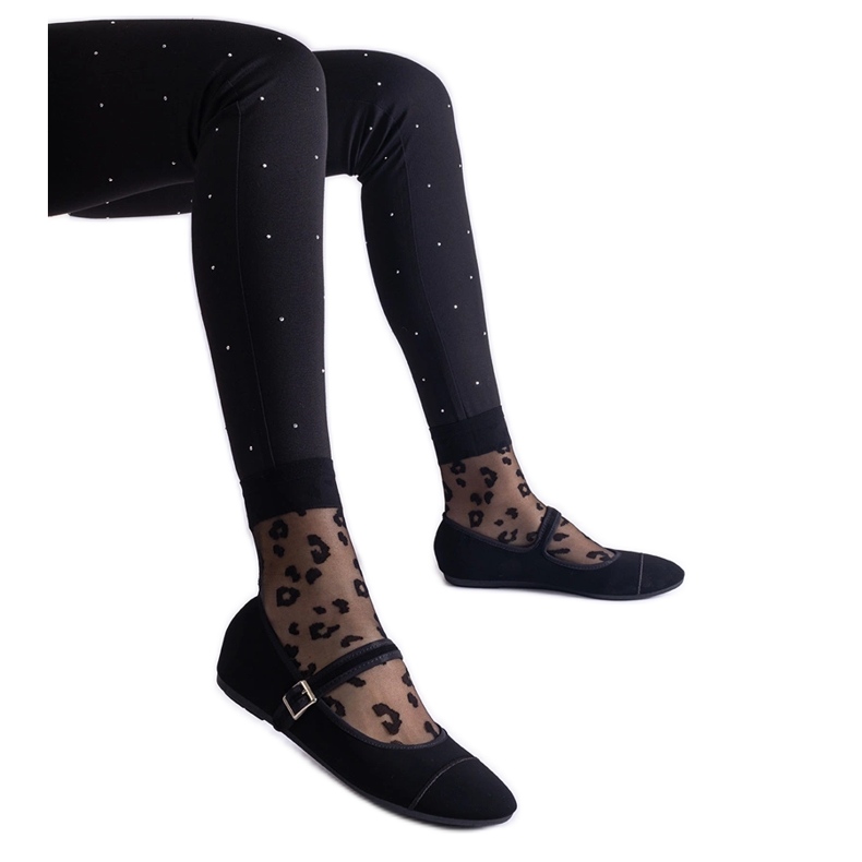 Balerini negri cu finisaj mat, prinși cu cataramă negru Balerini negri cu finisaj mat, prinși cu cataramă negru