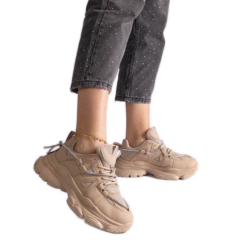 Tenisi sport dama bej inchis