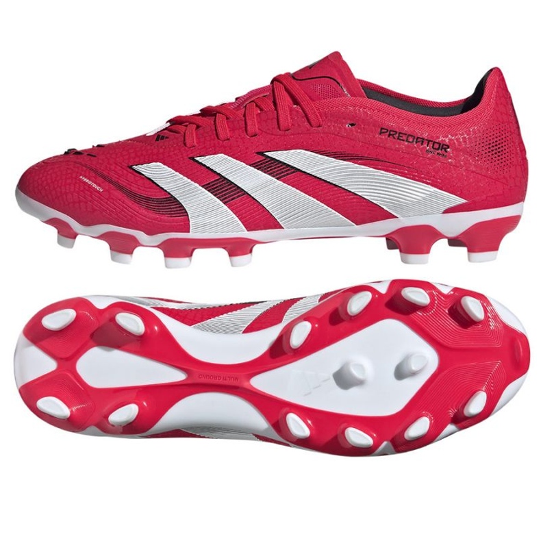 Adidas Predator Pro MG ID3825 Pantofi de fotbal roșu
