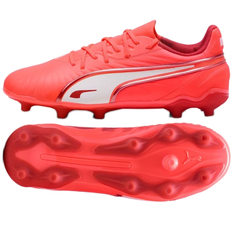 PUMA KING MATCH FG/AG 108320-01 Pantofi de fotbal roșu PUMA KING MATCH FG/AG 108320-01 Pantofi de fotbal roșu