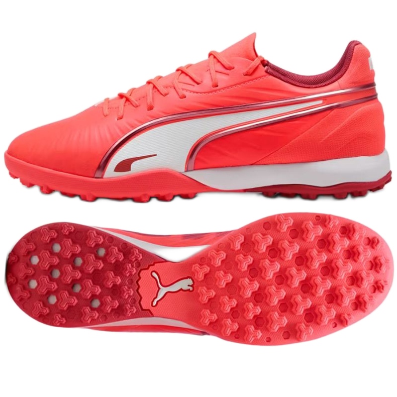 PUMA KING MATCH TT 108313-01 Pantofi roșii de fotbal roșu