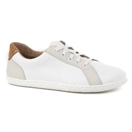 WASAK Pantofi de damă din piele minimalistă desculț 0743W alb WASAK Pantofi de damă din piele minimalistă desculț 0743W alb