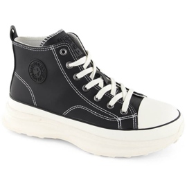 Adidași Big Star OO274063 pe platforma neagră negru